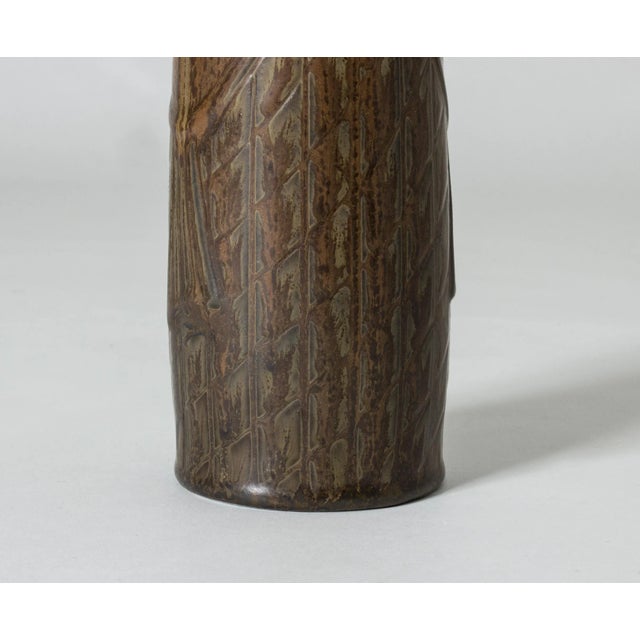 1950s Stoneware Fish Vase by Gunnar Nylund For Sale - Image 5 of 8