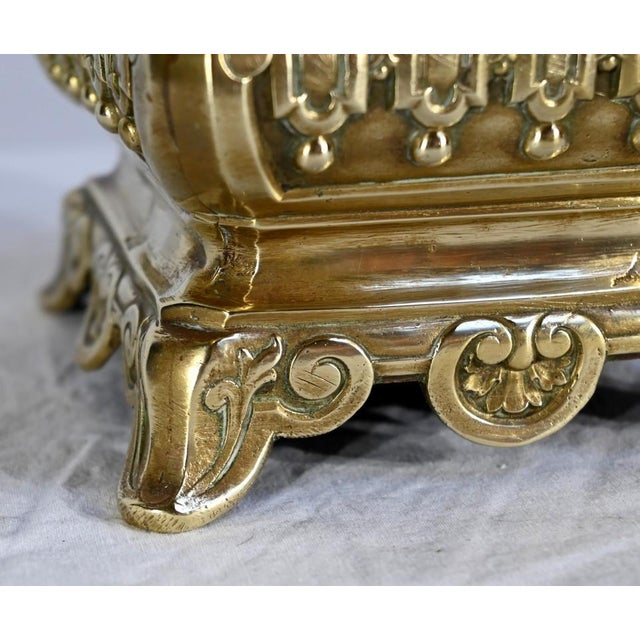 Golden Bronze Cache Pot, Late 19th Century For Sale - Image 10 of 18
