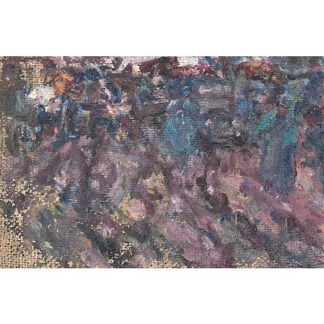 1970s Rural Landscape Painting Original Art Ukrainian Artist Sokolovsky G. 1970s For Sale - Image 5 of 6