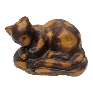 Late 19th Century Redware Cat Sculpture