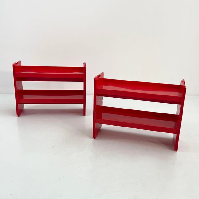 Red Red Modular Jeep Bookcase by De Pas, D'Urbino and Lomazzi for BBB, 1970s, Set of 4 For Sale - Image 8 of 13