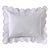 Boudoir Pillow Cover With Scalloped Flange (Pink) For Sale