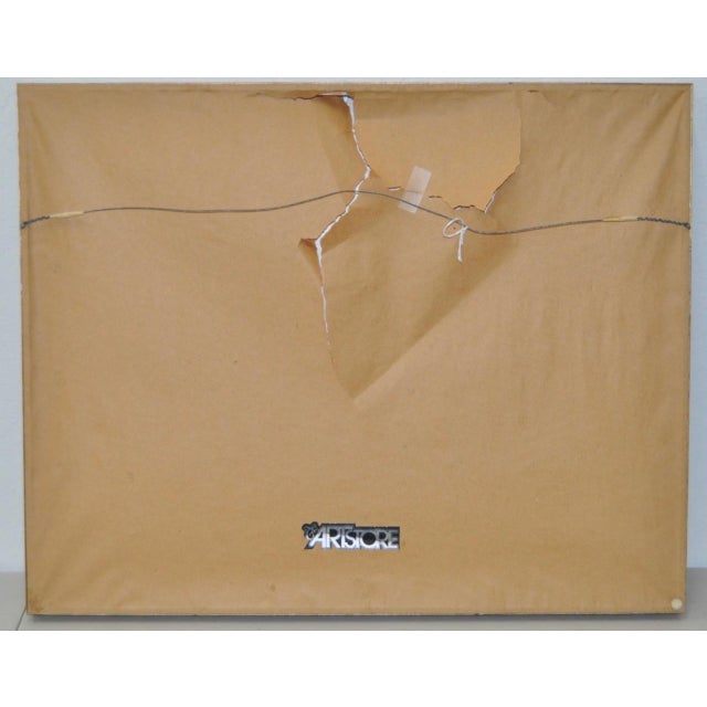 Paint Jaime Oates Original Painting "Fruit Vendors" C.1974 For Sale - Image 7 of 8