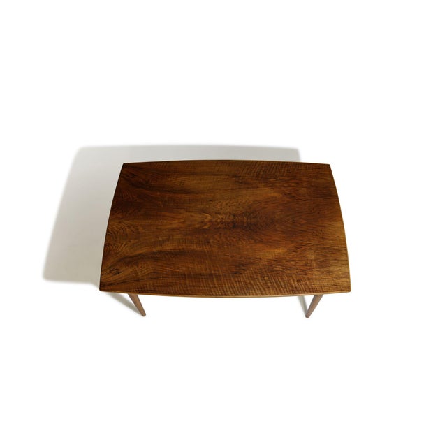 Mid-Century Modern Mid 20th Century Kurt Ostervig Burled Walnut Dining Table With Eye-Catching Grain For Sale - Image 3 of 15
