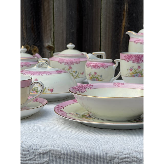 Antique Noritake Tea and Coffee Service Morimura Art Deco For Sale - Image 9 of 12