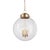 2020s Regina Andrew Globe Pendant in Natural Brass For Sale - Image 5 of 5