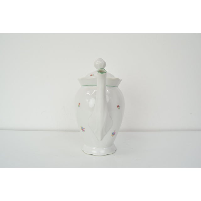 White Art Deco Porcelain Teapot, 1930s For Sale - Image 8 of 14