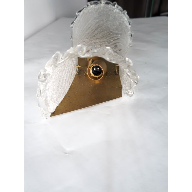 Large Sconce in Gold Murano Glass and Brass, Italy, 1980s For Sale - Image 4 of 5