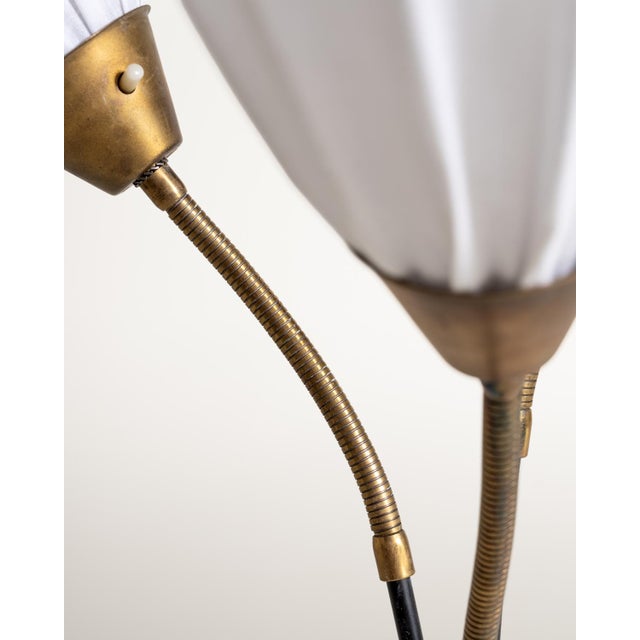 Swedish Three-Light Floor Lamp, 1950s For Sale - Image 9 of 14
