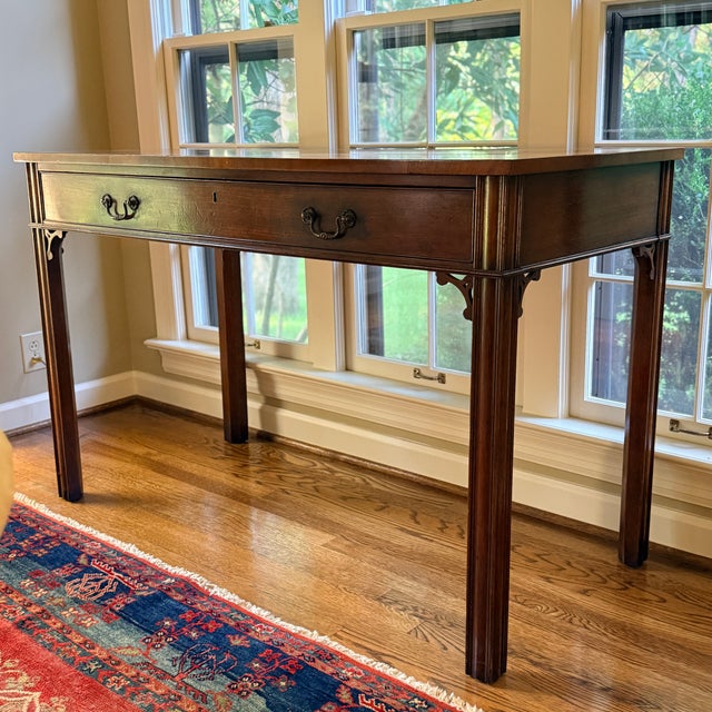Grand Scale Antique Georgian Library Table For Sale - Image 11 of 17