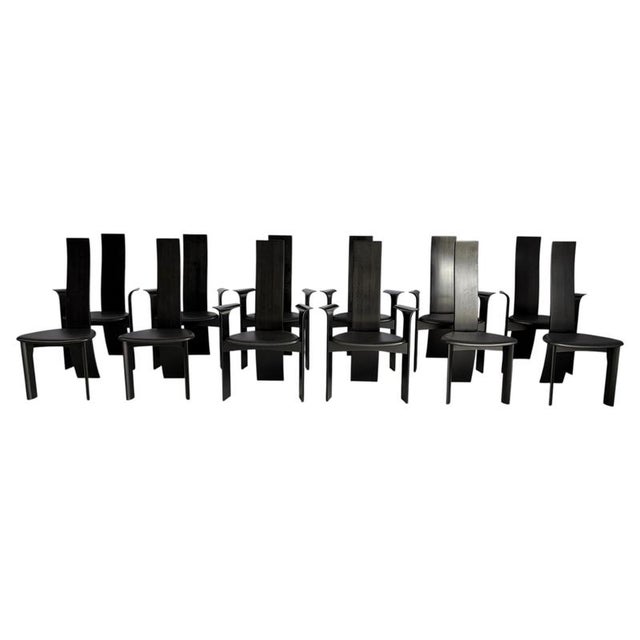 Iris Chairs by Rob and Dries Van Den Berghe for Van Den Berghe Pauvers, 1990, Set of 12 For Sale - Image 10 of 10