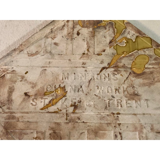 Minton Antique 19th Century Tile Bird on Branch Mintons Stoke Trent For Sale - Image 4 of 4