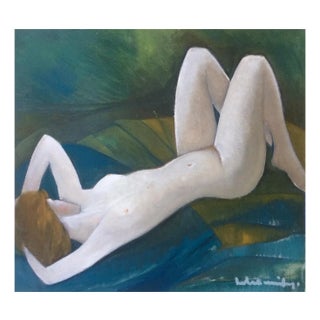 Laimdots Murnieks, Dreamer, 1996, Oil on Cardboard For Sale