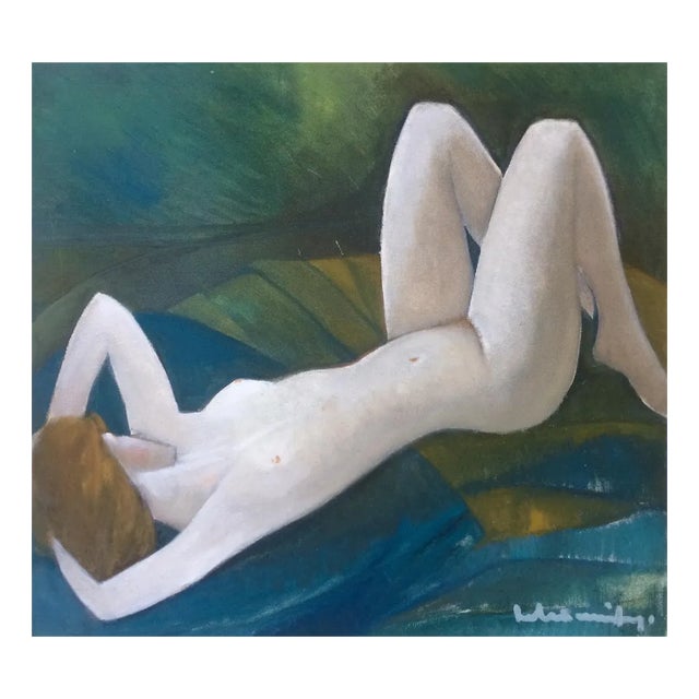 Laimdots Murnieks, Dreamer, 1996, Oil on Cardboard For Sale