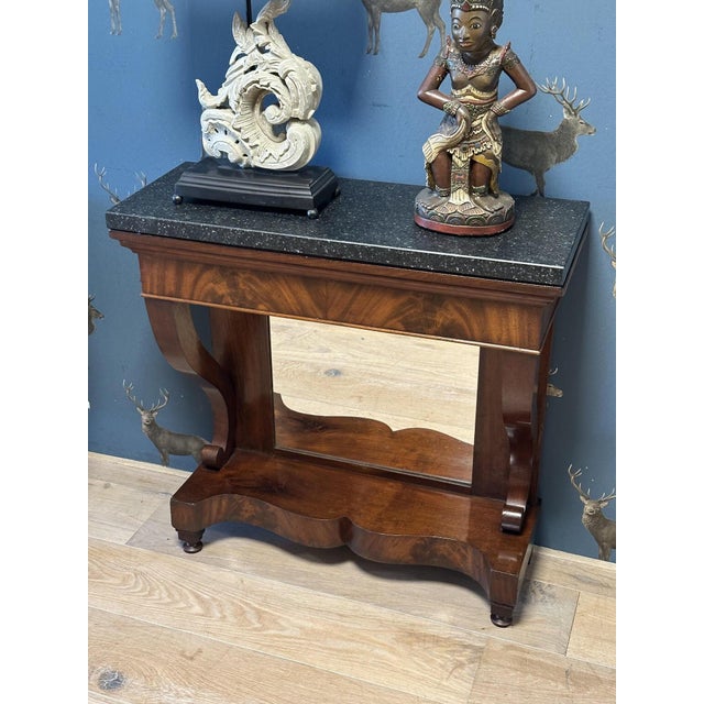 Small Dutch Trumeau in Mahogany For Sale - Image 10 of 12