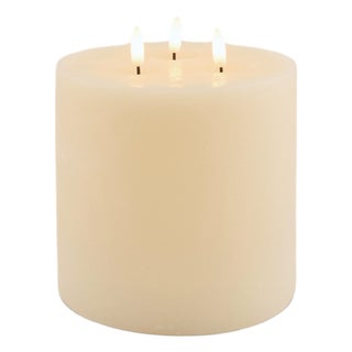 FIA Ivory Triple Wick Candle (Set of 2) For Sale