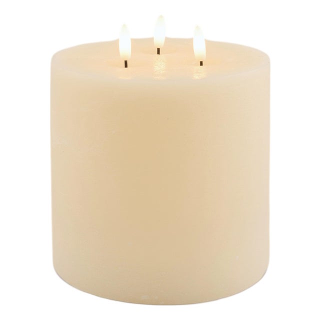 FIA Ivory Triple Wick Candle (Set of 2) For Sale