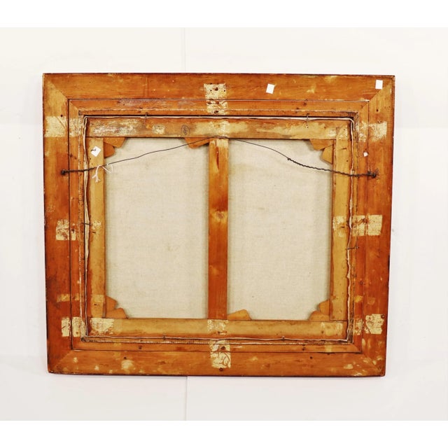 Oil on Canvas "Feeding the Birds" by César Pattein ( French 1850 - 1931) For Sale - Image 11 of 12