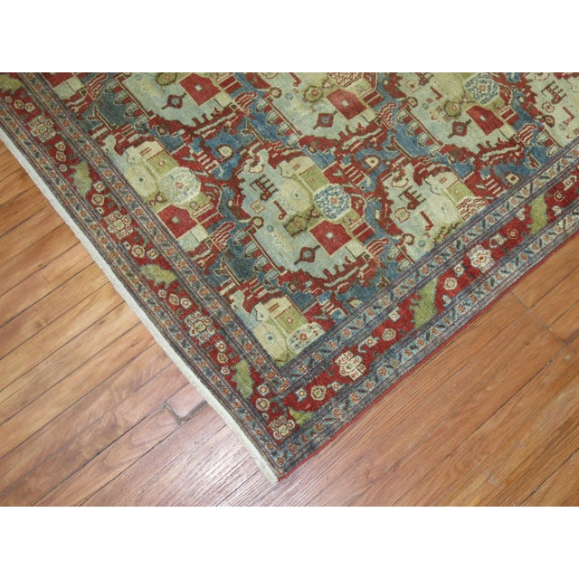Early 20th Century Zabihi Collection Malayer Senneh Persian Rug - 4'5" x 6'6" For Sale In New York - Image 6 of 9