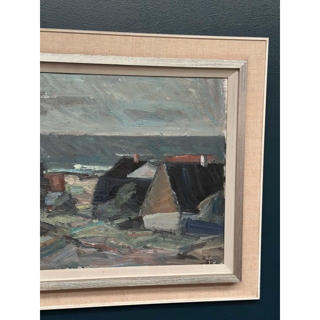 Carl Berndtsson, Village, 1960s, Oil Painting on Canvas, Framed For Sale - Image 5 of 14