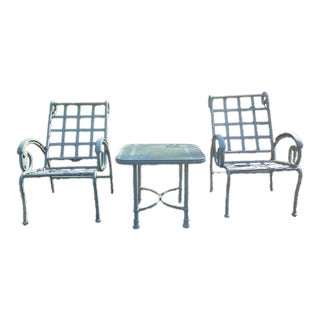 Vintage Aluminum Outdoor Patio Set For Sale