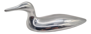 Hoselton Swan Sculpture in Polished Aluminum, 1970s