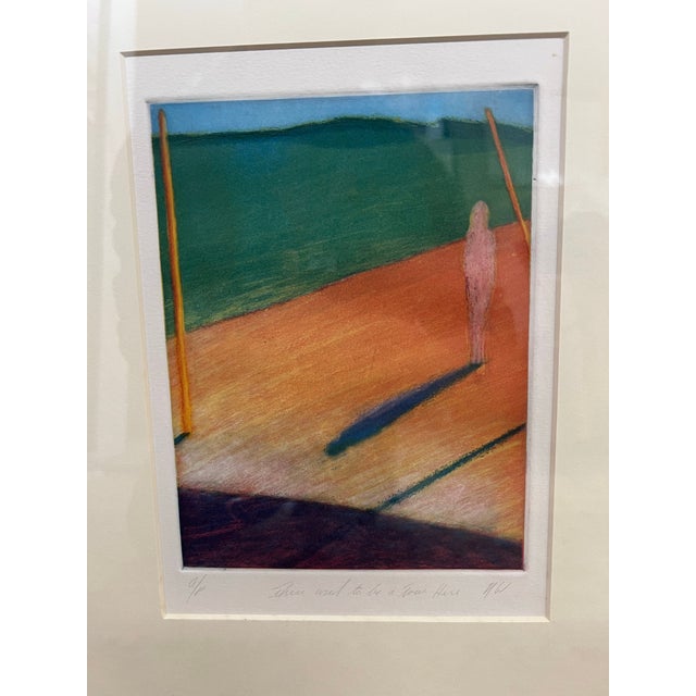 Artist Proof There Used to Be a Tree Here Lithograph, Signed For Sale In San Francisco - Image 6 of 11