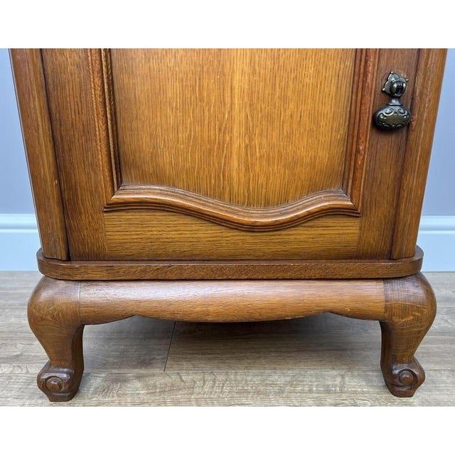 Brown Vintage French Louis Style Bedside Tables, Set of 2 For Sale - Image 8 of 17