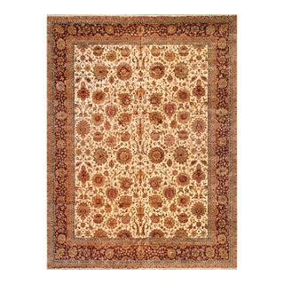 Pasargad Home Agra Beige Wool Area Rug, 8' 0'' X 10' 2'' For Sale