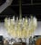 Mid 20th Century Large Two Tone Gold Yellow and Clear Camer Light Fixture For Sale - Image 5 of 9
