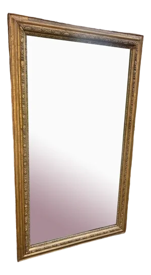 Large Antique 19th Century French Original Gilt Mirror
