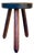 Vintage French Farmhouse Milking Stool on Tripod Legs For Sale
