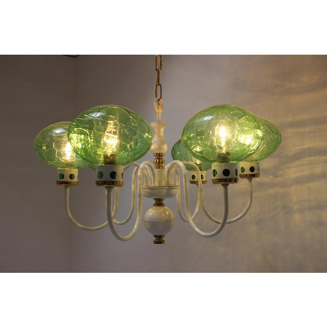 Mid-Century Chandelier from Drukov, 1970s For Sale - Image 13 of 14