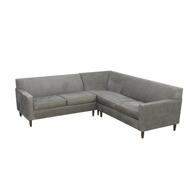 Mid-Century Modern Ethan Allen Marcus Sectional Sofa For Sale - Image 3 of 7
