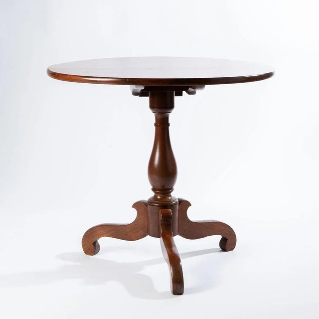 Brown 19th Century Walnut Tilt Top Table For Sale - Image 8 of 12