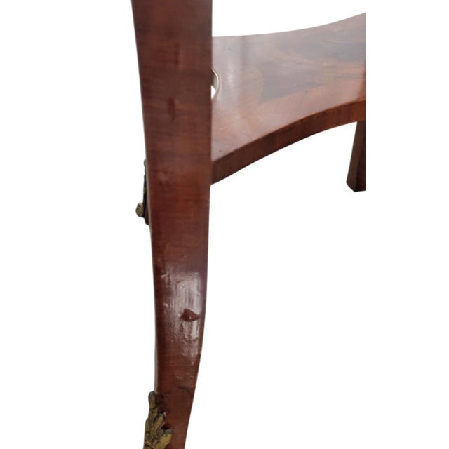 Late 19th Century Vintage French Rococo Louis XV Style Gueridon Extra Tall Fruitwood Ormolu Cabriole Legs Pedestal Stand For Sale - Image 5 of 10