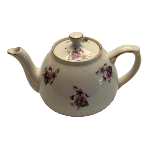 Vintage England Wood & Sons "Ellgreave" Tea Pot With Lid Flower Design