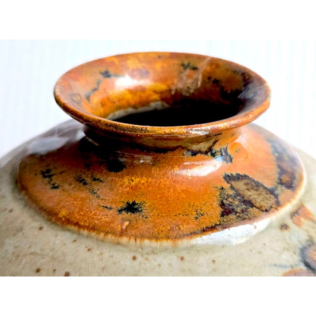 1970s Vintage Ken Edwards El Palomar Tonalá Mexico Ceramic Jug Vase For Sale - Image 10 of 15
