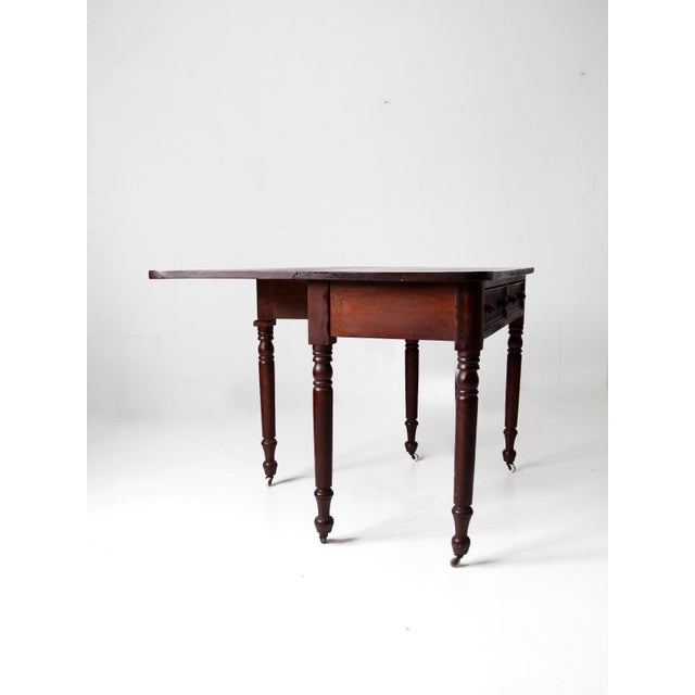 Brown Antique Writing Desk For Sale - Image 8 of 17
