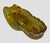 Amber 1960s Fenton Iridescent Amber Carnival Glass Cat Head Slipper Shoe Amber Glass Slipper For Sale - Image 8 of 12