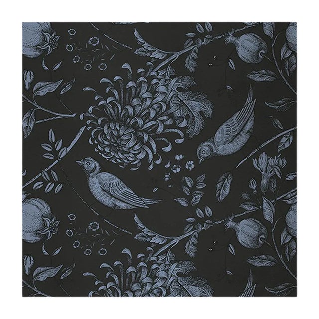 Flowers and Birds 4 Fabric Wall Covering by Chiara Mennini for Midsummer-Milano For Sale