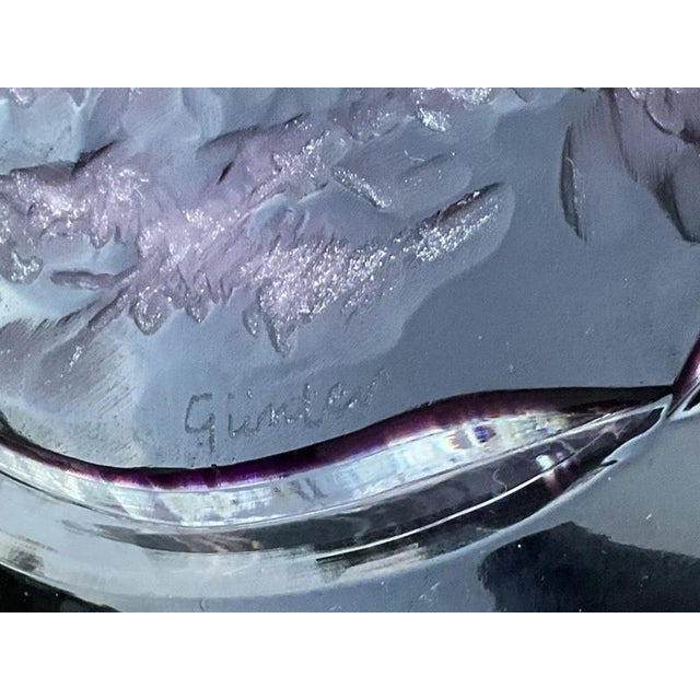 Moser Harrach Amethyst Cameo Vase with Engraved Elk by Gunter For Sale - Image 14 of 18