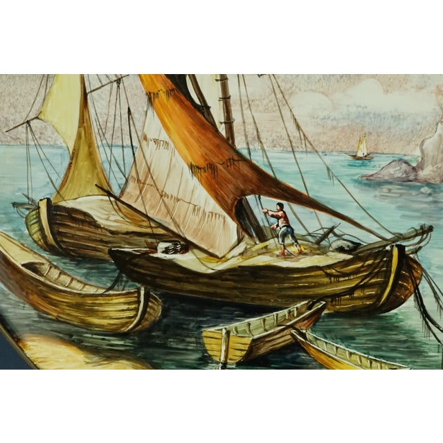 Vintage Ceramic Plate by Carotti Virgilio, 1940s For Sale - Image 11 of 17