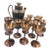 1927 Meriden International Silver Art Deco Hammered Cocktail Set — 12 Pieces For Sale