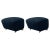 Blue Set of Blue Natural Oak Sahco Zero the Tired Man Footstools by Lassen For Sale - Image 8 of 8