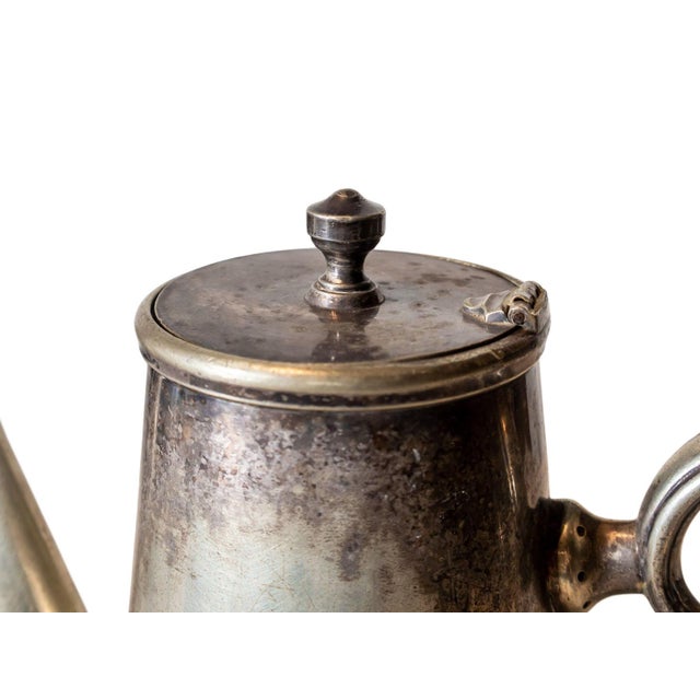 Late 19th Century Antique Pewter Serving Pitcher For Sale - Image 5 of 6