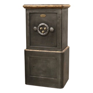 Safe in Iron and Wood For Sale