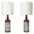 Scandinavian Teak and Mosaic Table Lamps, 1960s, Set of 2 For Sale