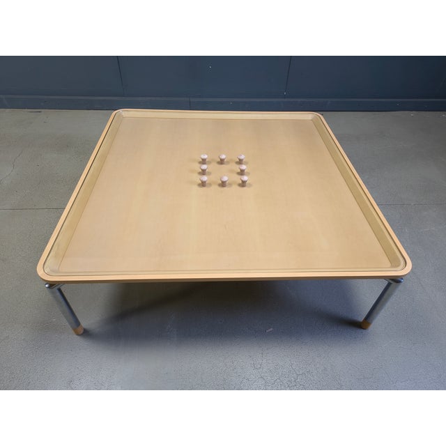 1980s Postmodern Coffee Table in Cork and Glass, 1980s For Sale - Image 5 of 10