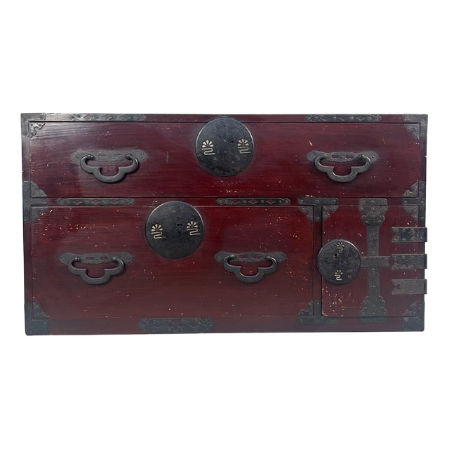 Antique Japanese Tansu Chest of Drawers, 1900s For Sale